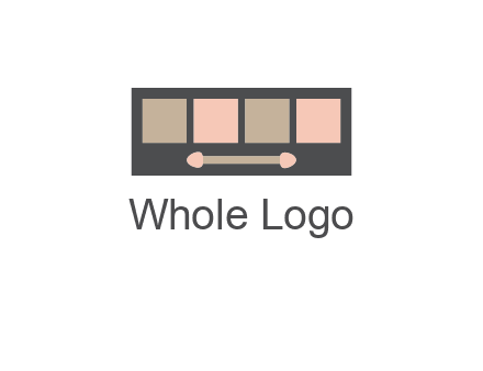 eye shadow palette beauty logo