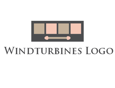 eye shadow palette beauty logo