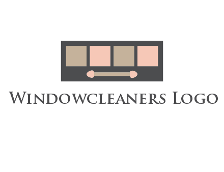 eye shadow palette beauty logo