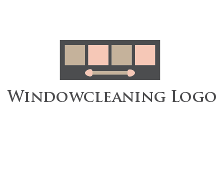 eye shadow palette beauty logo