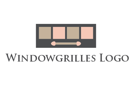 eye shadow palette beauty logo