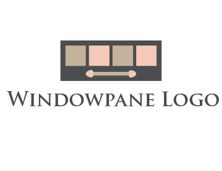 eye shadow palette beauty logo