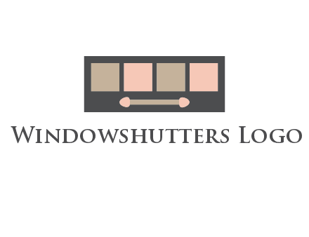 eye shadow palette beauty logo