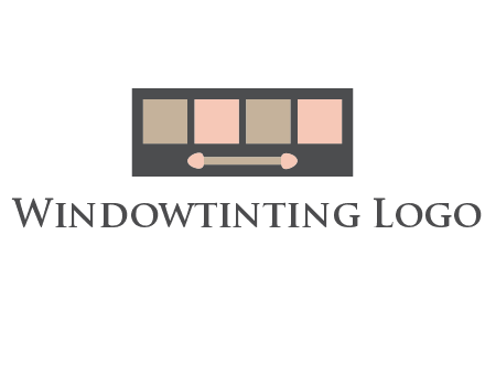eye shadow palette beauty logo