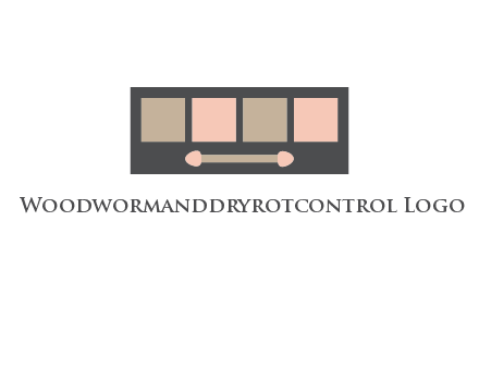 eye shadow palette beauty logo