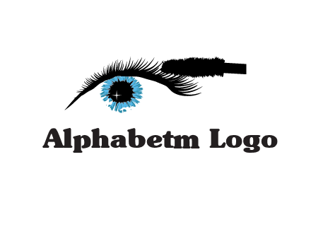 mascara icon for beauty logo