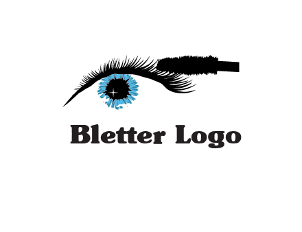 mascara icon for beauty logo