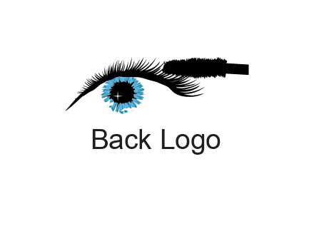 mascara icon for beauty logo