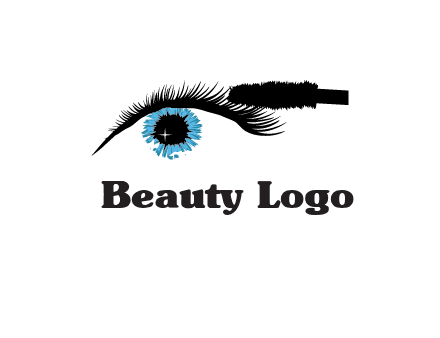 mascara icon for beauty logo