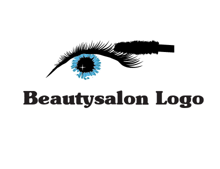mascara icon for beauty logo