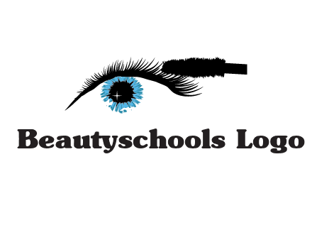 mascara icon for beauty logo