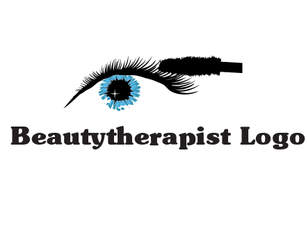 mascara icon for beauty logo