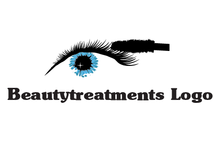 mascara icon for beauty logo