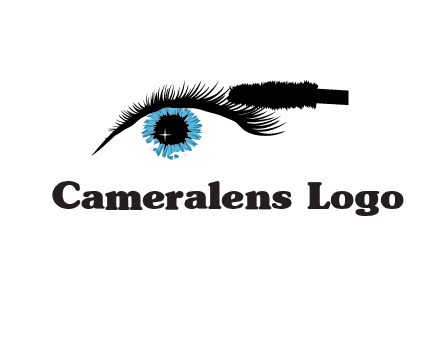 mascara icon for beauty logo