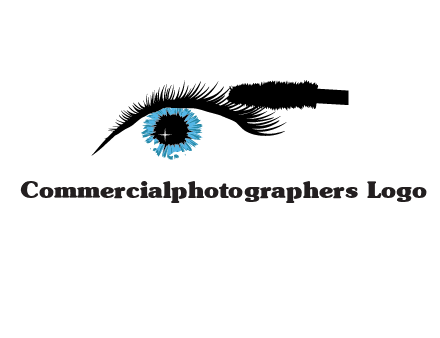 mascara icon for beauty logo