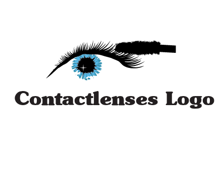 mascara icon for beauty logo