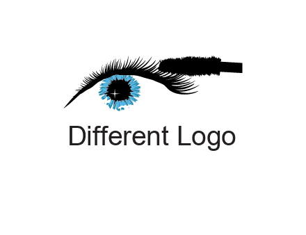 mascara icon for beauty logo