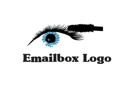 mascara icon for beauty logo