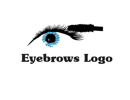 mascara icon for beauty logo