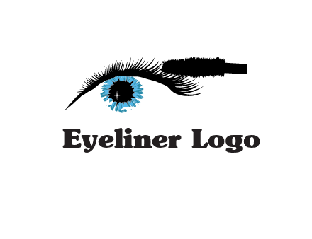 mascara icon for beauty logo