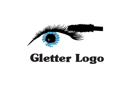 mascara icon for beauty logo