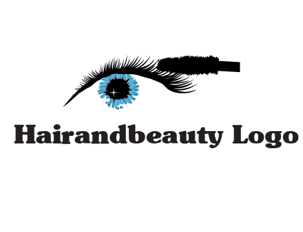 mascara icon for beauty logo