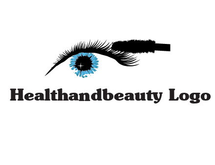 mascara icon for beauty logo