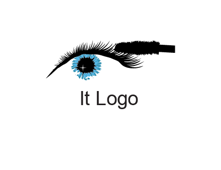 mascara icon for beauty logo