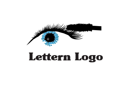 mascara icon for beauty logo