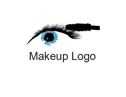 mascara icon for beauty logo