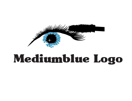 mascara icon for beauty logo