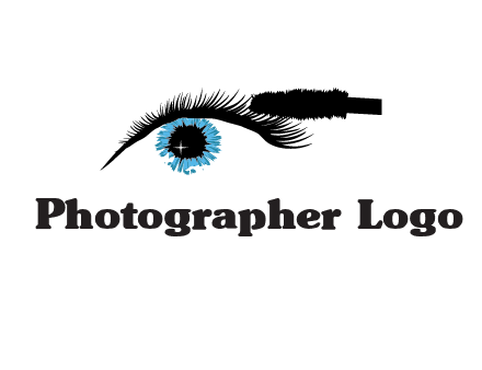mascara icon for beauty logo