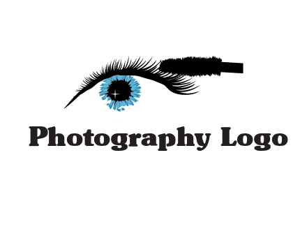 mascara icon for beauty logo