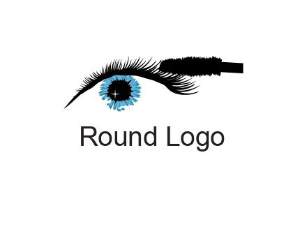 mascara icon for beauty logo