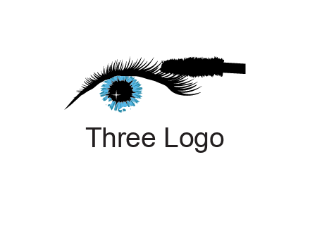 mascara icon for beauty logo