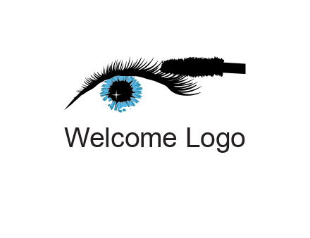 mascara icon for beauty logo