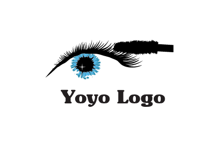 mascara icon for beauty logo