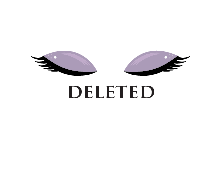 eyelashes and eye makeup icon