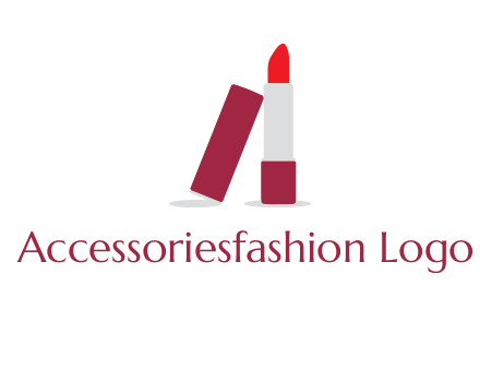 lipstick with lid beauty logo