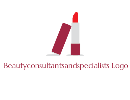 lipstick with lid beauty logo