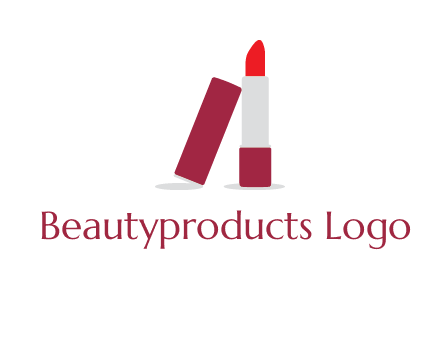 lipstick with lid beauty logo