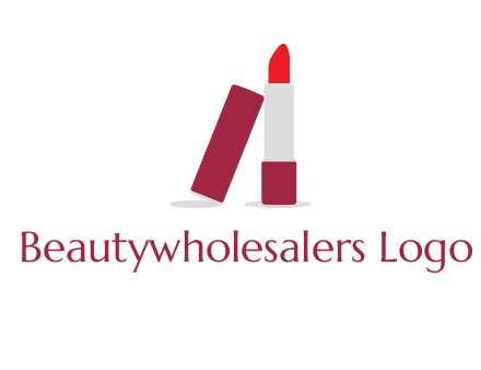 lipstick with lid beauty logo