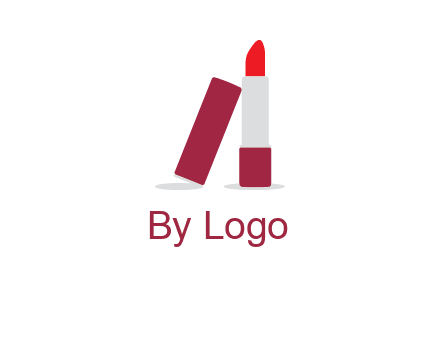 lipstick with lid beauty logo