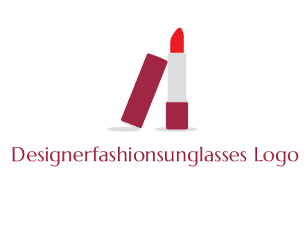 lipstick with lid beauty logo