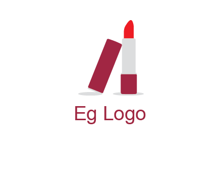 lipstick with lid beauty logo