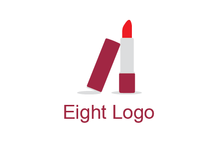 lipstick with lid beauty logo