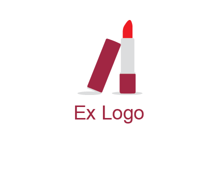 lipstick with lid beauty logo
