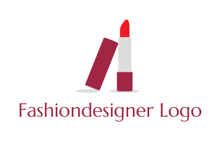 lipstick with lid beauty logo