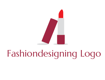 lipstick with lid beauty logo