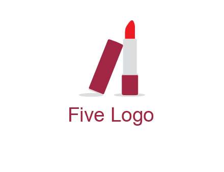 lipstick with lid beauty logo